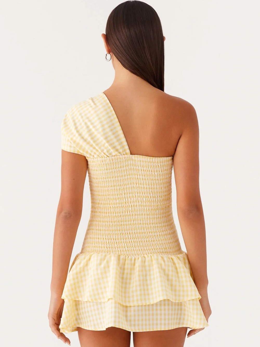 Peppermayo Yellow Gingham Mini Dress - Picture 2 of 7